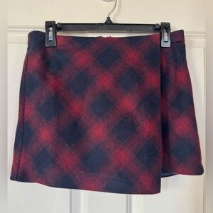 NWT Hinge Plaid Skort Skirt